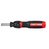 CRAFTSMAN Ratcheting Screwdriver, SpeedDrive, 2” Double Ended Bits Included, Handle Holds Up To 6 Bits (CMHT68129)