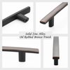 ASKANO 5 Inch Hole Centers, Oil Rubbed Bronze Curved Bar Kitchen Cabinet Handle Caroline Pull ZP2204 | Pack of 10, Solid Hardware for Drawer, Dresser, Bathroom, Vanity, Furniture Door, Cupboard, 5"