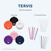 Tervis Made in USA Double Walled Fiesta Insulated Tumbler Cup Keeps Drinks Cold & Hot, 24oz - No Lid, Sunny Stripes