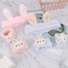 YISSION 6Pcs Face Wash Headbands and Wristbands Set Bunny Ears Headbands Spa Headband Makeup Headband Skincare Headbands with Wristbands for Women Girls Washing Face(Blue Pink)