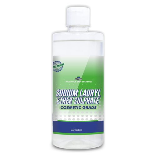 MYOC Sodium Lauryl Ether Sulphate (500ml) |Face, Hair, Hand Wash Products| Cleanser, Foaming Agent, Emulsifier, |Used in Shampoo, Soap, Detergent, Bubble Bath, Shower Gel