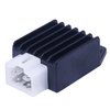 Glixal GY6 50cc 80cc 100cc 125cc 150cc 12V 4-pin Voltage Regulator Rectifier for 139QMB 157QMJ Scooter Moped ATV Go-Kart (Half-Wave)