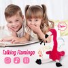 CozyWorld 13’’ Talking Flamingo Repeat What You Said Interactive Cute Plush Toy Stuffed Animals Birthday Gifts for Boys and Girls, Red