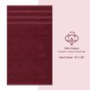 American Soft Linen Luxury Hand Towels for Bathroom, 100% Cotton Turkish 4 Piece Hand Towel Set, 600 GSM Hand Face Towels for Kitchen, Bordeaux Red Hand Towels