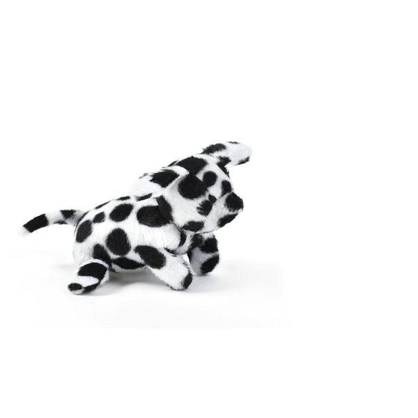 Oscar Newman Dalmatian Pipsqueak Toy, 5-inch Length, Black and White