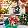 Christmas Stuffed Animals Dog Plush Toy & Christmas Tree Plush Decorations,Christmas Plushies Gifts for Kids,Cute Stuffed Puppy Festival Tree Shaped Plushie,Perfect for Xmas Decor & Storing Toy (2Pcs)