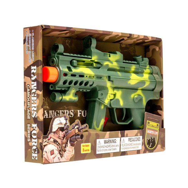 Kids Constume Toy Gun Pretend Play with Light, Sound and Vibration for Indoor Outdoor Gameplay, Birthday Present, Holidays
