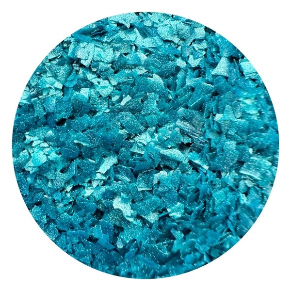 DARK TURQUOISE METALLIC Edible Glitter flakes 1/4 oz. cakes, cupcakes, cookies By Oh! Sweet Art