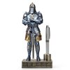 Amoysanli Knight Pen Stand Decoration Resin Pen Holder Art Craft Paperweight for Desktop Organizer Festival Gifts for Boyfriend Husband Dad Son(Blue)