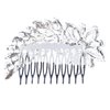 Bridal Wedding Jewelry Crystal Pearl Dazzle Floral Decorative Hair Comb