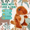 Forest & Twelfth 7” T-Rex Dinosaur Stuffed Animal Plush Toys, Cute, Ultra Cuddly, Huggable Soft Dino Toy, Nursery Decor, Baby Shower Decorations, Birthday Gift for Boys and Girls (7" T-Rex)