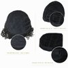 Brazilian Wigs 10 inch Short Kinky Curly Human Hair Wigs For Black Women Short Wigs No Lace Front (Gradient Brown4/27/30)