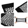 Universal Mesh Cargo Net Car Storage Net Wall Sticker Organizer Pouch Bag Storage Mesh Net for Car Trunk Storage Add On Organizers for Car Truck,15" x 9.5"(2 Packs)