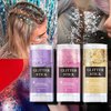 Body Glitter, Joyeee 2pcs Singer Concerts Face Glitter Gel,Mermaid Sequins Face Paint Eye Hair Chunky Festival Rave Accessories Makeup,Halloween Sparkling Body Glitter Gel for Women Kids,50ml