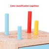 TOOKYLAND Wooden Shape Sorting Cube - 25pcs - 4-in-1 Sorter Box Educational Toy, Ages 12m+