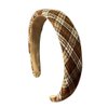 HUANMAYE 6PCS Headband for Women Boho Hair Scarf Sponge Hairbands Fabric Elastic Hair Bands No Slip Wide Headwraps Accessories for Adult Women (Plaid)