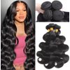 12A Human Hair Bundles 16 18 20 22 Inch Body Wave Bundles Human Hair 100% Unprocessed Brazilian Virgin Hair Weave Bundles Human Hair Body Wave 4 Bundles Deals Real Human Hair Extensions Natural Black