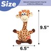 Hopearl Talking Giraffe Repeats What You Say Shaking Head Electric Interactive Animated Toy Speaking Plush Buddy Birthday Gifts for Toddlers, 9.5''