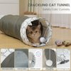 TSEB4TEP Cat Tunnel,Cat Tunnel for Indoor Cats, Collapsible Crinkle Paper Cat Play Tunnel Toys Set Anti-Scratch Cat Tunnel 9.8"*51",Cat Feather Toy Fishes for Cats, Puppy, Kitty, Kitten, Rabbit