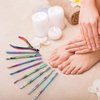12 Pieces Cuticle Nippers Cuticle Pusher Ingrown Nail Kit Triangle Nail Polish Remover Nail Cleaner Fork Nail File Lifter Cuticle Peeler Scraper for Fingernail Toenail Manicure(Rainbow)