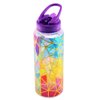 Home Tune Cute Water Bottle with Straw, BPA FREE Tritan &Leak Proof & Carry Handle & Pretty Design, 32oz/950ml (Colorful)