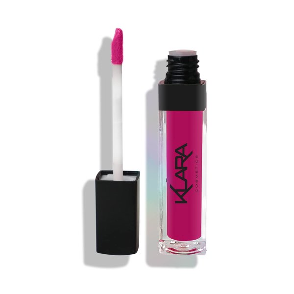 Klara Cosmetics Kiss Proof Lipstick 08 Fuchsia Pop Bold Vibrant Pink Liquid Matte Lipstick Long Lasting Full Colour Pigment, 8ml / 0.27 Fl.Oz