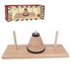 Gothink Wooden Nine-Storey Tower of Hanoi Logic Puzzle Brain Teaser Intellectual Toy for Kids and Adults