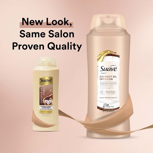 Suave Professionals Repairing Conditioner For Soft and Smooth Hair Coconut Oil Infusion Hair Conditioner for Moisture 28 oz