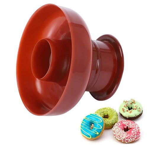 HEEPDD Donut Cake Mould, Reusable Doughnut Donut Maker Cutter Fondant Cake Bread Dessert Bakery for Kitchen DIY Baking Tool