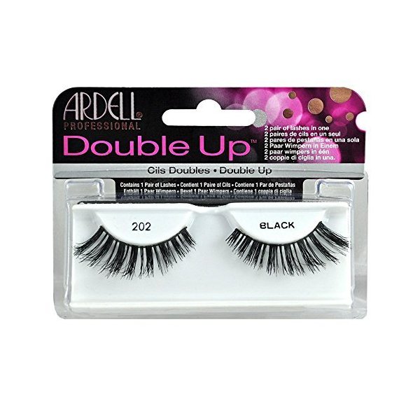 Ardell Double Up #202 False Eyelashes, Black by Ardell