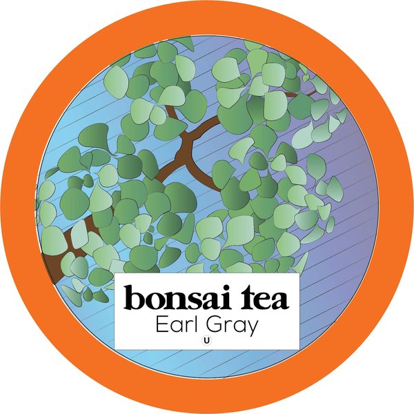 Bonsai Tea Co. Earl Grey Single Serve Tea Pods, Compatible with K Cup Brewers Including 2.0, Sweet and Floral Bergamot Flavor with Full-Bodied Black Tea, 100 Count Single Serving cups
