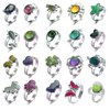 LiHan1028 10 Pieces of Mixed Pattern Adjustable Mood Rings for Girls and Boys, Mixed Color Changing Mood Rings for Halloween Costume Props, Birthday Party Favors and Fift Bag Fillers