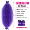 Afro Twist Hair 28 Inch 8 Packs, Springy Afro Twist Hair Pre Fluffed Spring Twist Hair Pre Stretched Wrapping Hair for Soft Locs Hair Extensions (8-Purple#)