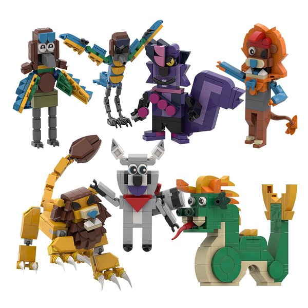 CUIGSRO Indigo Park Building block, Rambley The Raccoon Anime Game Toy Cute Building Set, Ideal Birthday Party Gifts for Game Fans(791 Pieces)