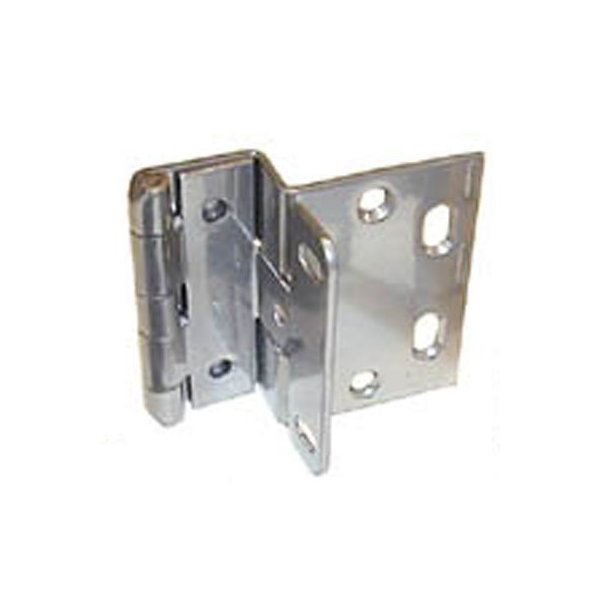 RPC 13/16" Door Overlay Hinges Chrome Powder Coat Finish for 3/4" Doors