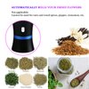 Spacenight Electric Herb Grinder COMPACT for Flower Buds, USB-Rechargeable, 2pcs 1.7oz Glass Herb Chamber - Ideal for Everyday Carry