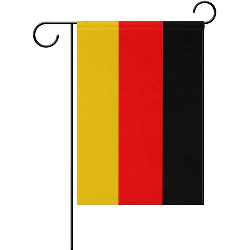 Mflagperft Germany Garden Flags 12 x 18 Inches Double Sided Vivid Color and Fade Proof Small German Yard Flags for Indoor and Outdoor Decorations (Germany)
