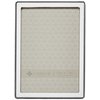 Lawrence Frames Metal Picture Frame with Delicate Outer Border of Beads, Silver, 5x7