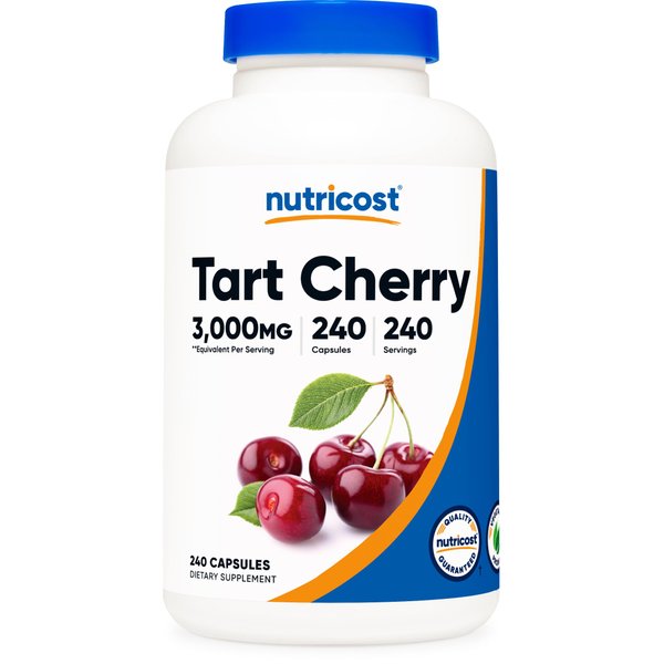 Nutricost Tart Cherry Extract 3000mg, 240 Vegetarian Capsules - Gluten Free, Non-GMO
