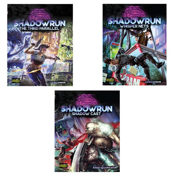 Shadowrun 6th Edition The Third Parallel, Whisper Nets and Shadow Cast Bundle