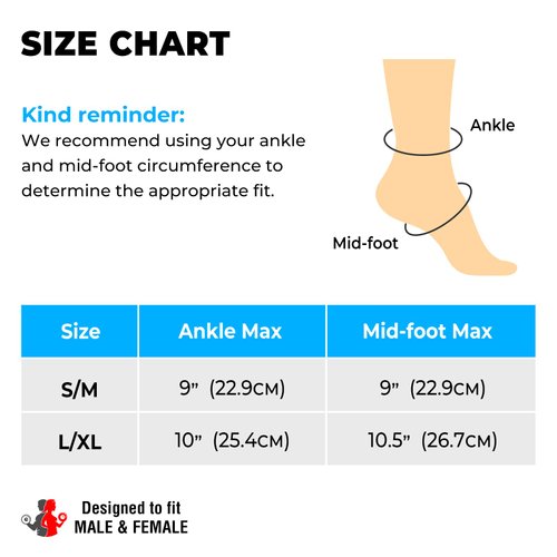 ZOYER Ankle Brace for Sprained Ankle, Adjustable Ankle Support for Women and Men, Ankle Stabilizer with Dual Metal Spring Support, Suitable for Running, Basketball, Volleyball, Injury Recovery (S/M)