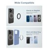 EWA MagOne Solo (Plate Edition) Phone Grip with Leather Finger Strap, Removable Magnetic Ring Holder Loop, Double-Sided Magnetic Accessories for Phone, No Stand-Black