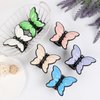6 Packs Butterfly Hair Clips for Women Girls Cute Colorful Hair Claw Clip 2.7Inch for Thick Thin Curly Hair Accessories Medium Smooth Claw Clips Non Slip
