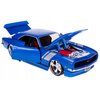 1968 Chevy Camaro Z/28 Blue Metallic with Silver Stripes Classic Muscle Series 1/24 Diecast Model Car 32508bl