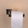 ThinkTop Luxury Sqaure Chrome Toilet Roll Holder Wall Mounted Silver SUS304 Stainless Steel Toilet Paper Holder for Bathroom