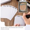 250 Count Trading Card Dividers White Card Separator Plastic Card Dividers Card Deck Box Dividers for Game Organizer Storage