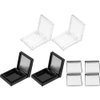 Beaupretty 1Set Empty Blusher Trays Square Magnetic Eyeshadow Lipstick Palette Make Up Pans Case Container Cosmetics Sub Package Holder for DIY Homemade