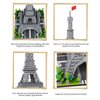 CSNRHG Paris Eiffel Tower World Famous Architectural Model Micro Building Blocks Set 3350 Pieces 3D Puzzle Toys Gifts for Kid and Adult
