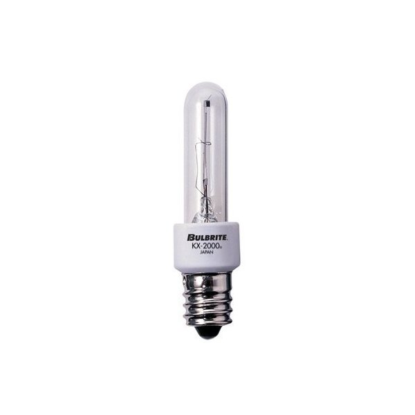 Bulbrite 473040 KX40CL/E12 40-Watt Dimmable KX-2000 Krypton/Xenon T3, Candelabra Base, Clear (Pack of 10)