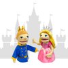 okegztoa 16" Puppets Entriloquist Puppet,Hand Puppets for Kids Plush Princess Puppets for Adults with Removable Mouth Puppet for Kids Ages 4-8，Hand Puppet for Adults with Scalable Puppet Control Rod